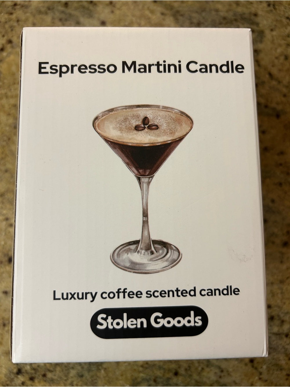 Espresso Martini Candle - Coffee Scented (White)